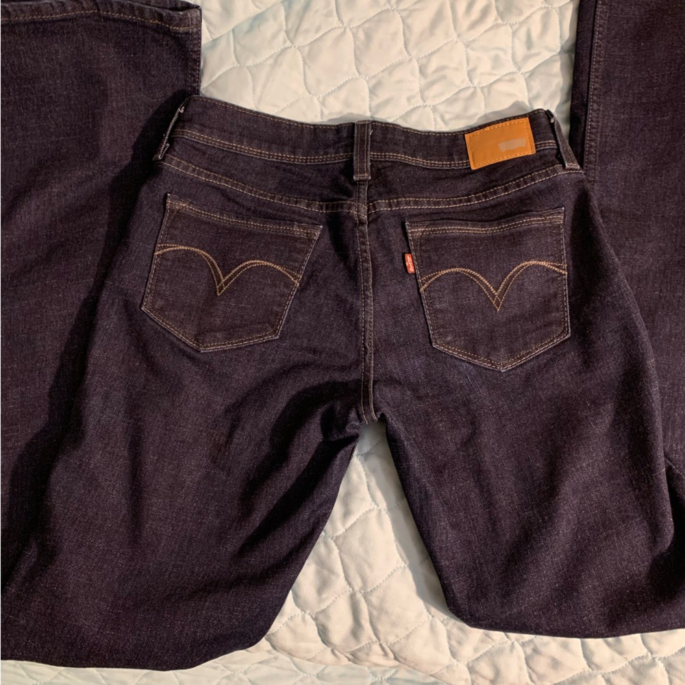 low boot cut levi jeans.